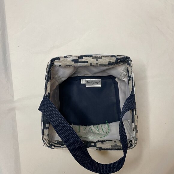 Thirty One Littles Carry All Caddy 6x6x6 Organizer Embroidered "M" Boys - Picture 3 of 4